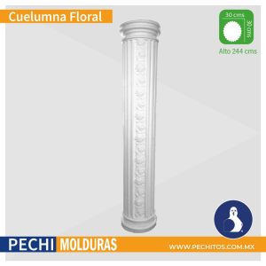 moldes para columna cuelumna floral