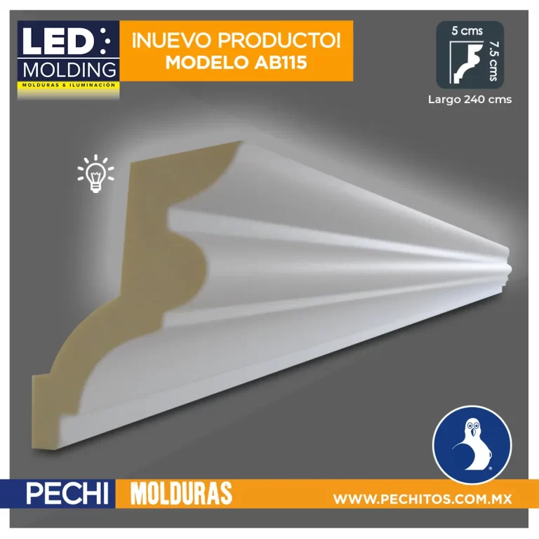 molduras led : molduras para LED : Molduras para luz indirecta AB115