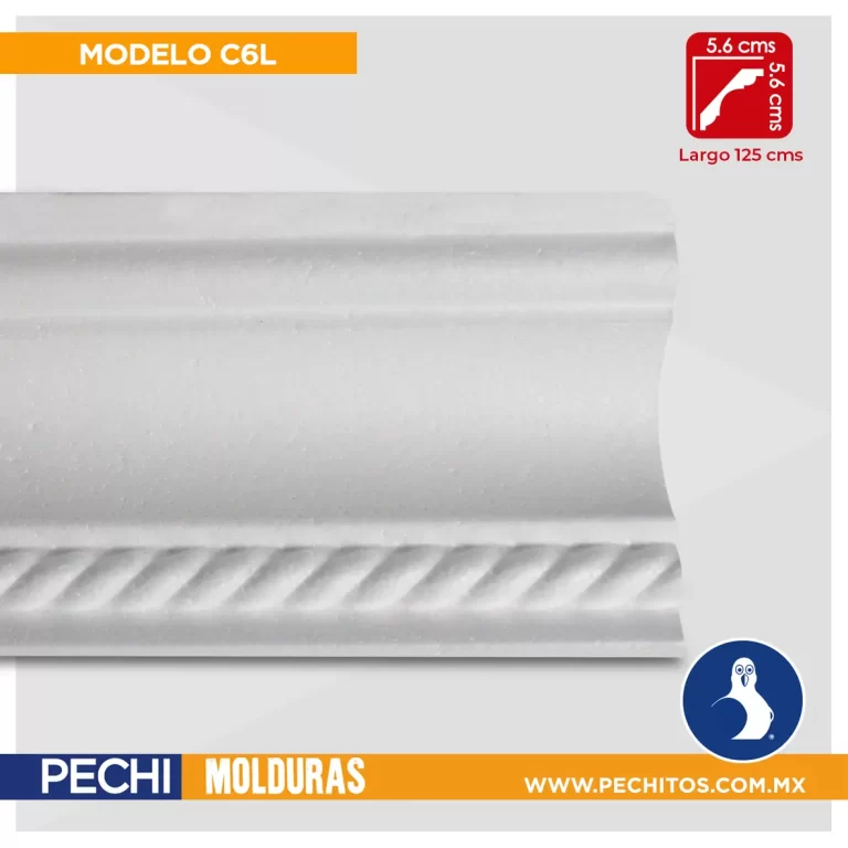 Moldura de unicel y decorada C6L